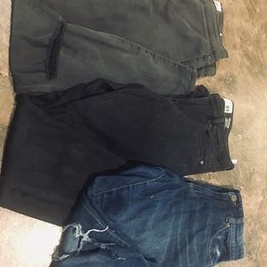 3 pairs of Garage jeans